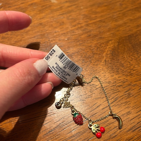 NWT Rachel Roy Gold-Tone Tropical Fruit Charm Bracelet - Picture 4 of 5